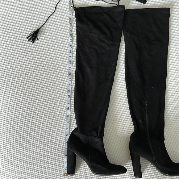 Over the Knee Suede Boots - Picture 4 of 8